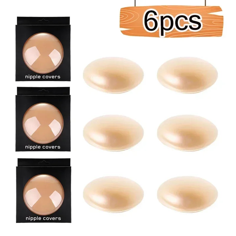 Cache-mamelon collant sans colle, 8cm, plongeant, sans Trace, soutien-gorge Invisible