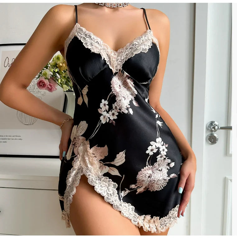 Chemise de nuit fluide – coupe ajustée & élégante
