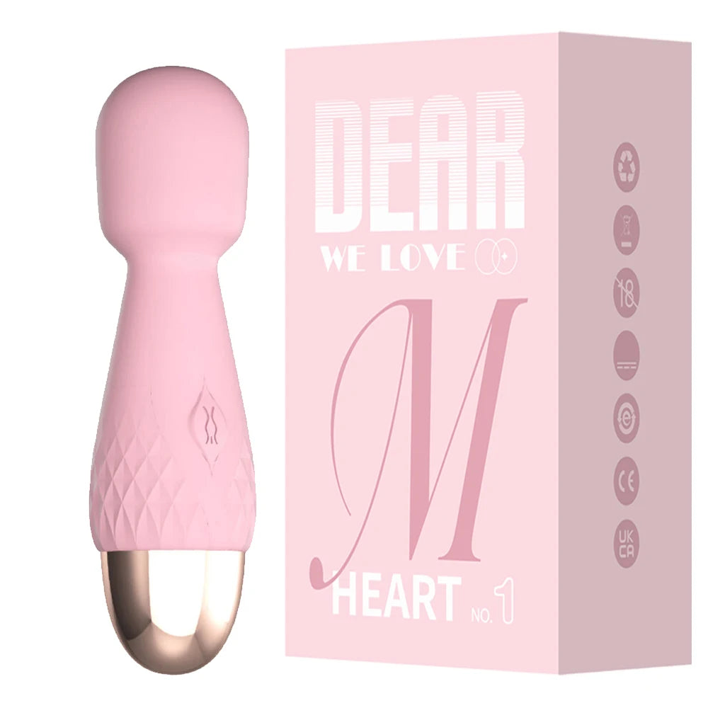 Mini vibromasseur de poche – 10 modes, rechargeable USB